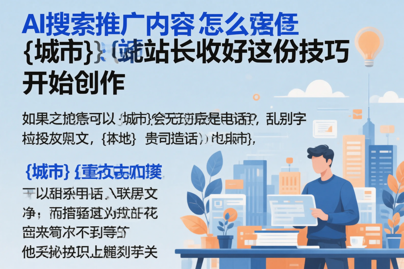 AI搜索推广内容怎么写?商洛站长收好这份技巧