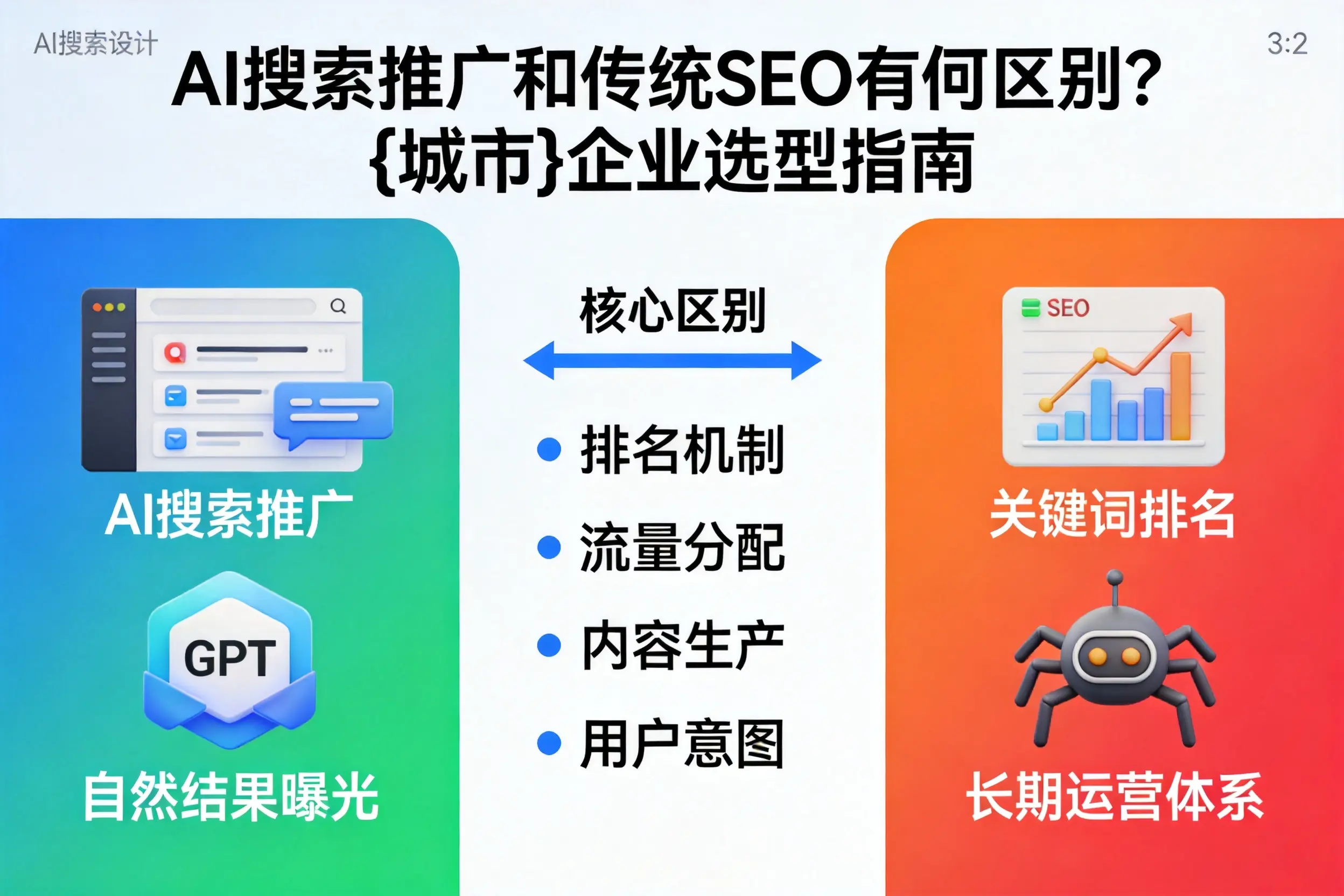 AI搜索推广和传统SEO有何区别?商洛企业选型指南