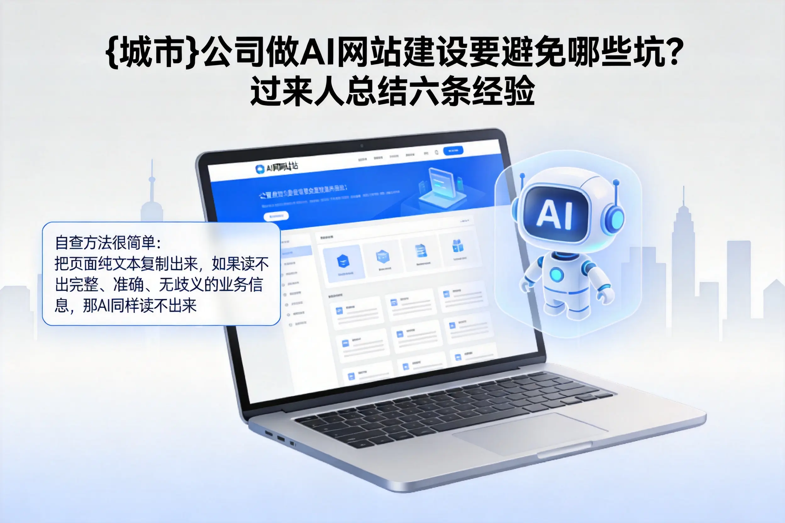 商洛公司做AI网站建设要避免哪些坑？过来人总结六条经验