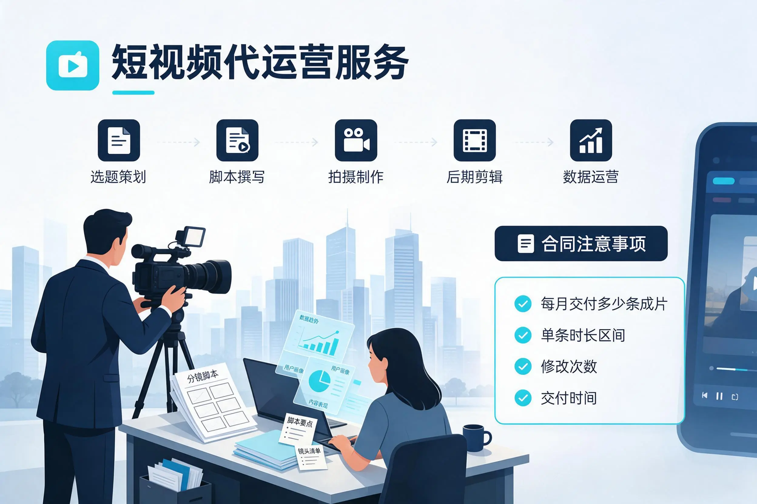 短视频代运营包含哪些服务?商洛企业常见问题科普