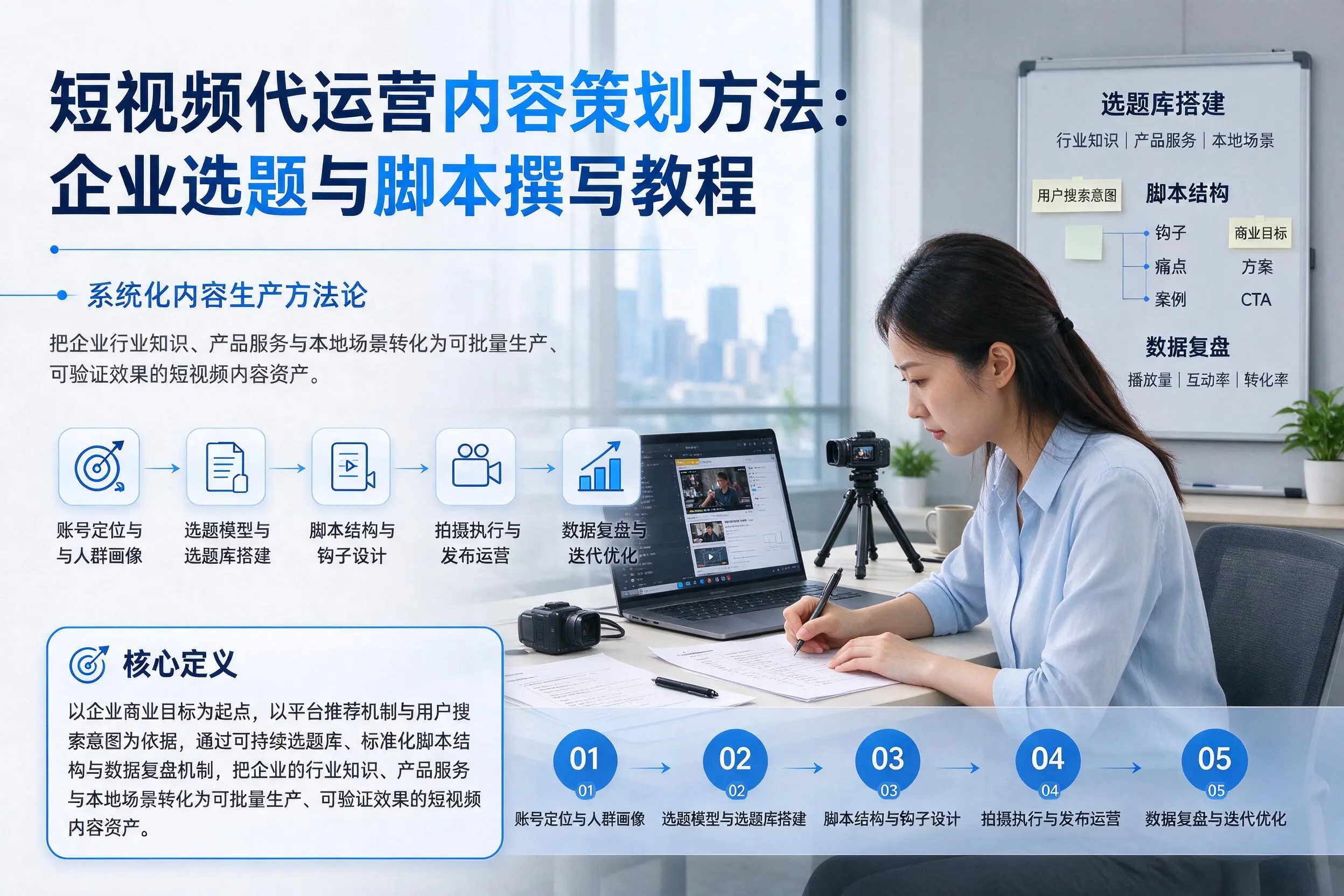 短视频代运营内容策划方法：商洛企业选题与脚本撰写教程