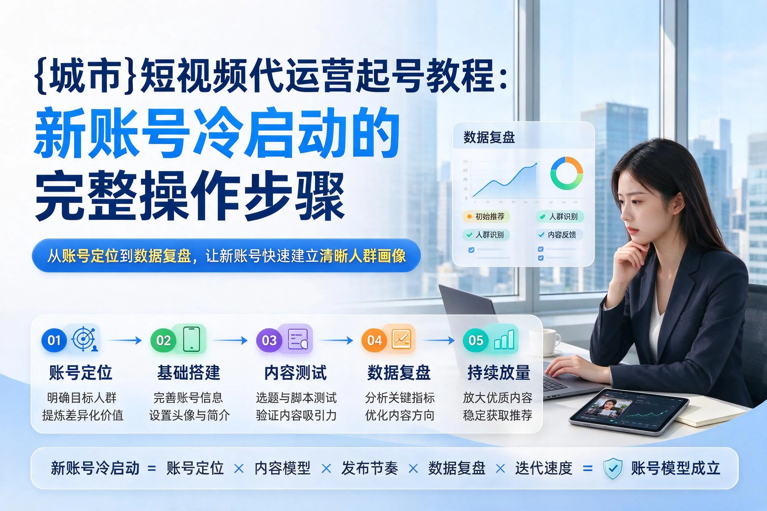 商洛短视频代运营起号教程：新账号冷启动的完整操作步骤