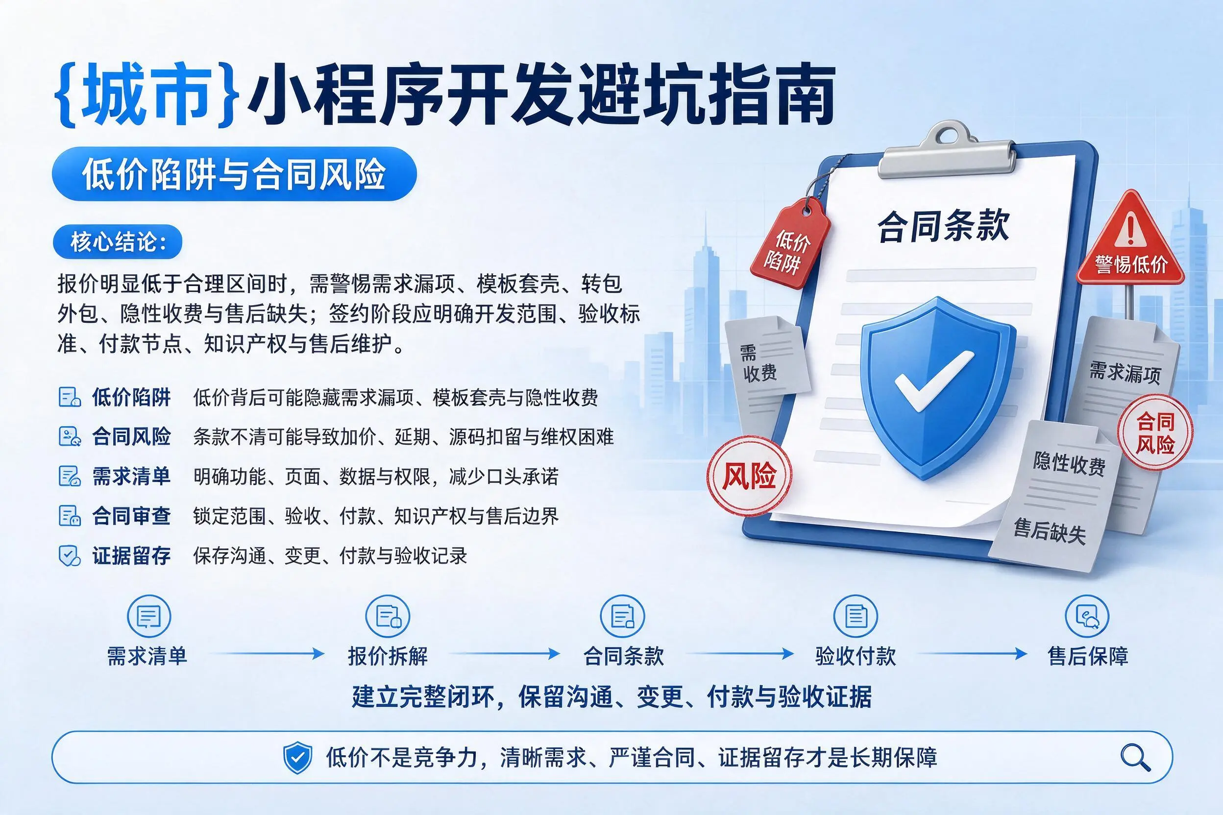 商洛小程序开发避坑指南：低价陷阱与合同风险