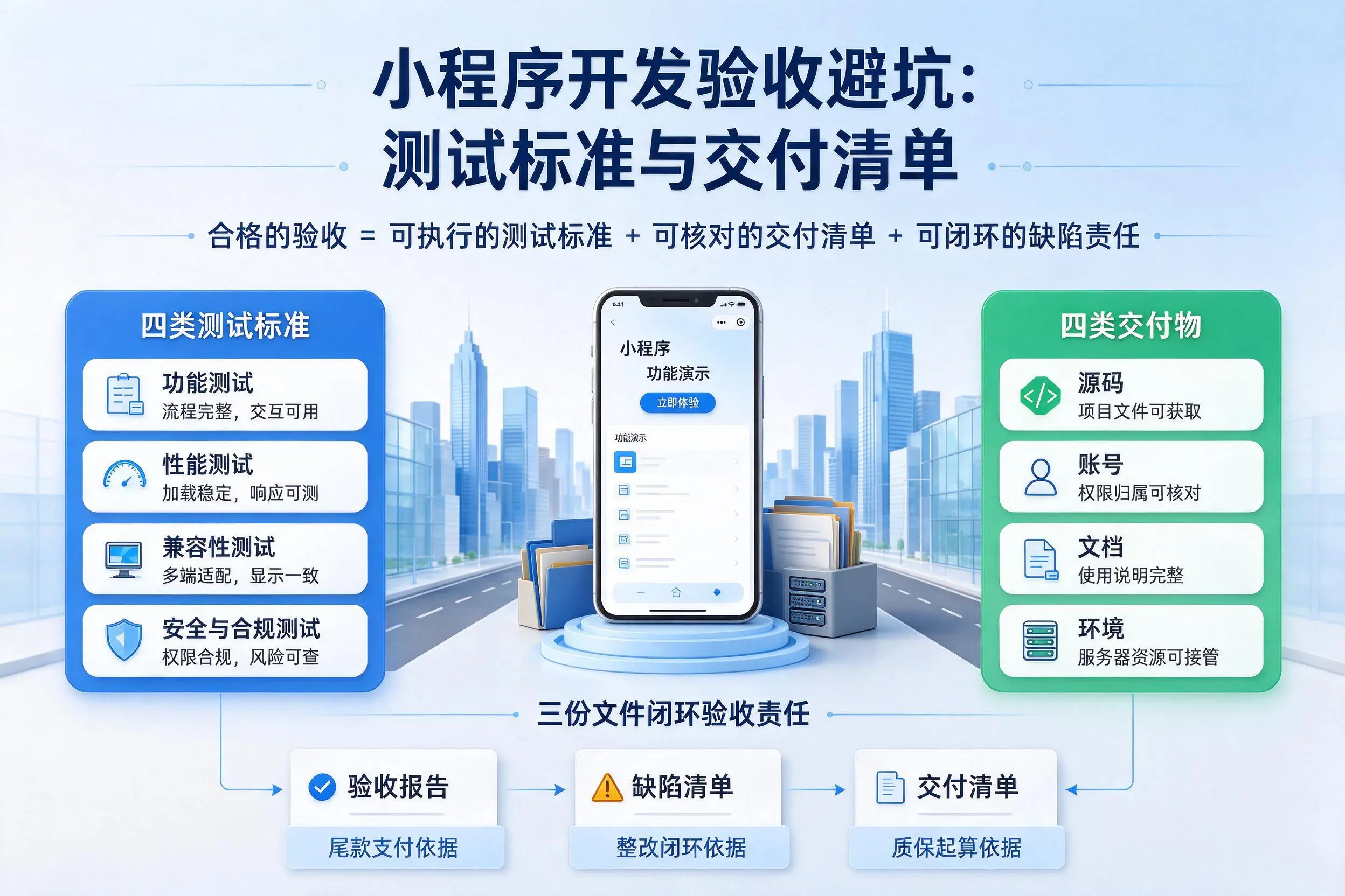 商洛小程序开发验收避坑：测试标准与交付清单