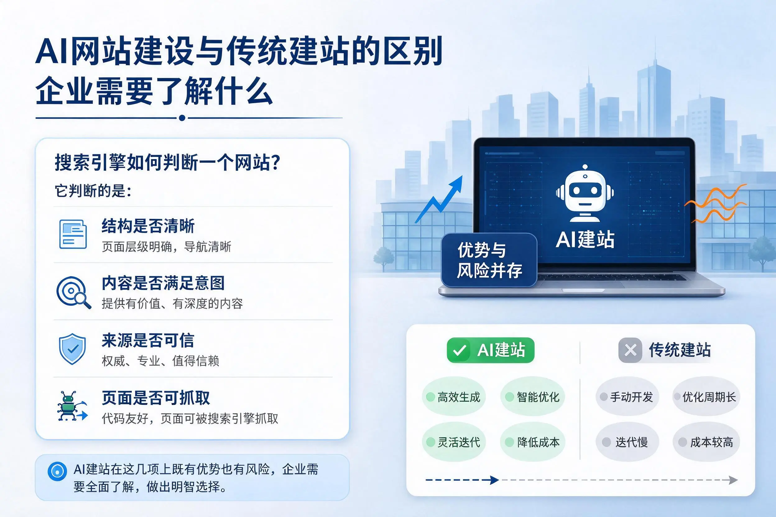 AI网站建设与传统建站的区别,商洛企业需要了解什么