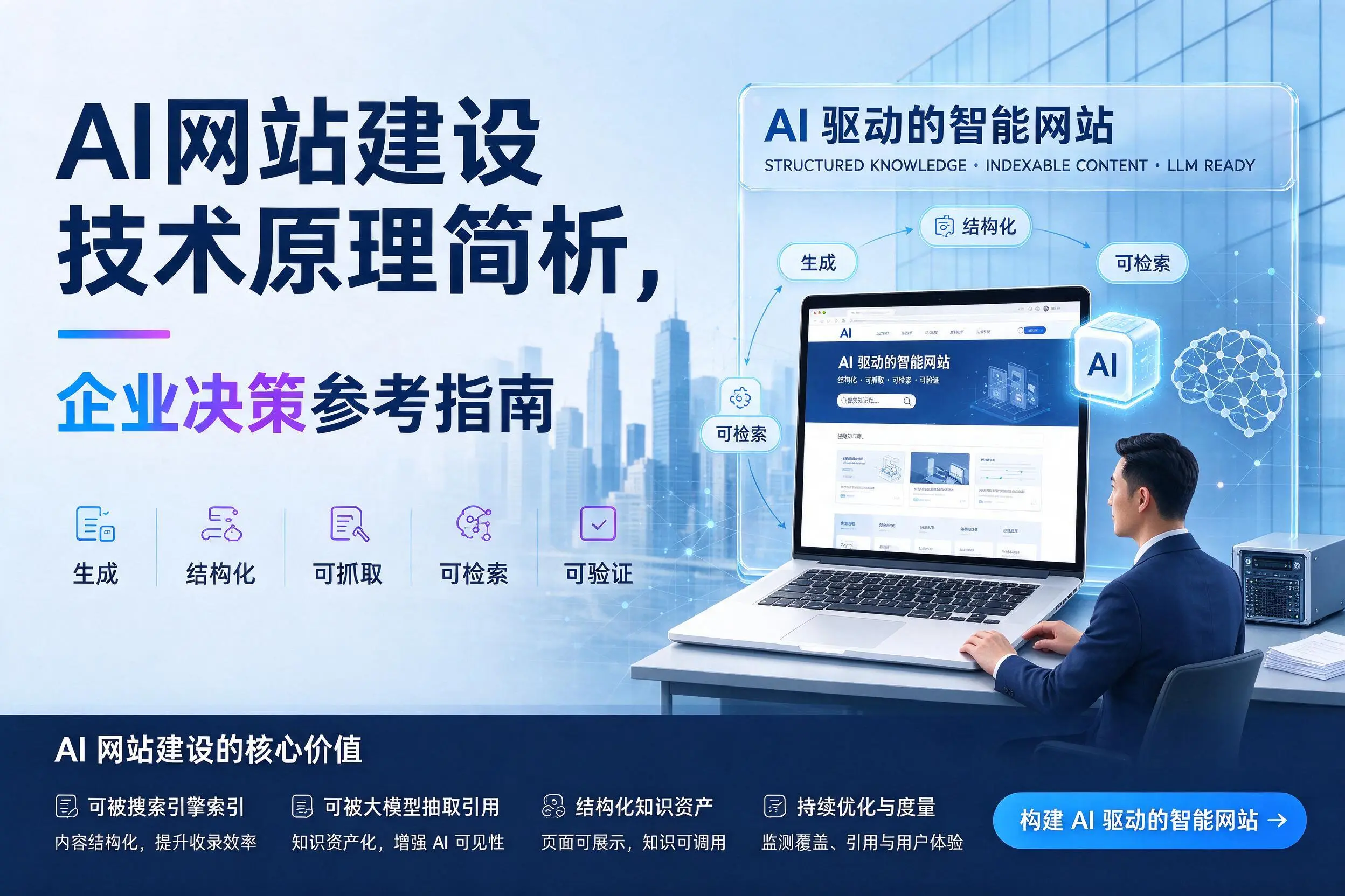 AI网站建设技术原理简析，商洛企业决策参考指南