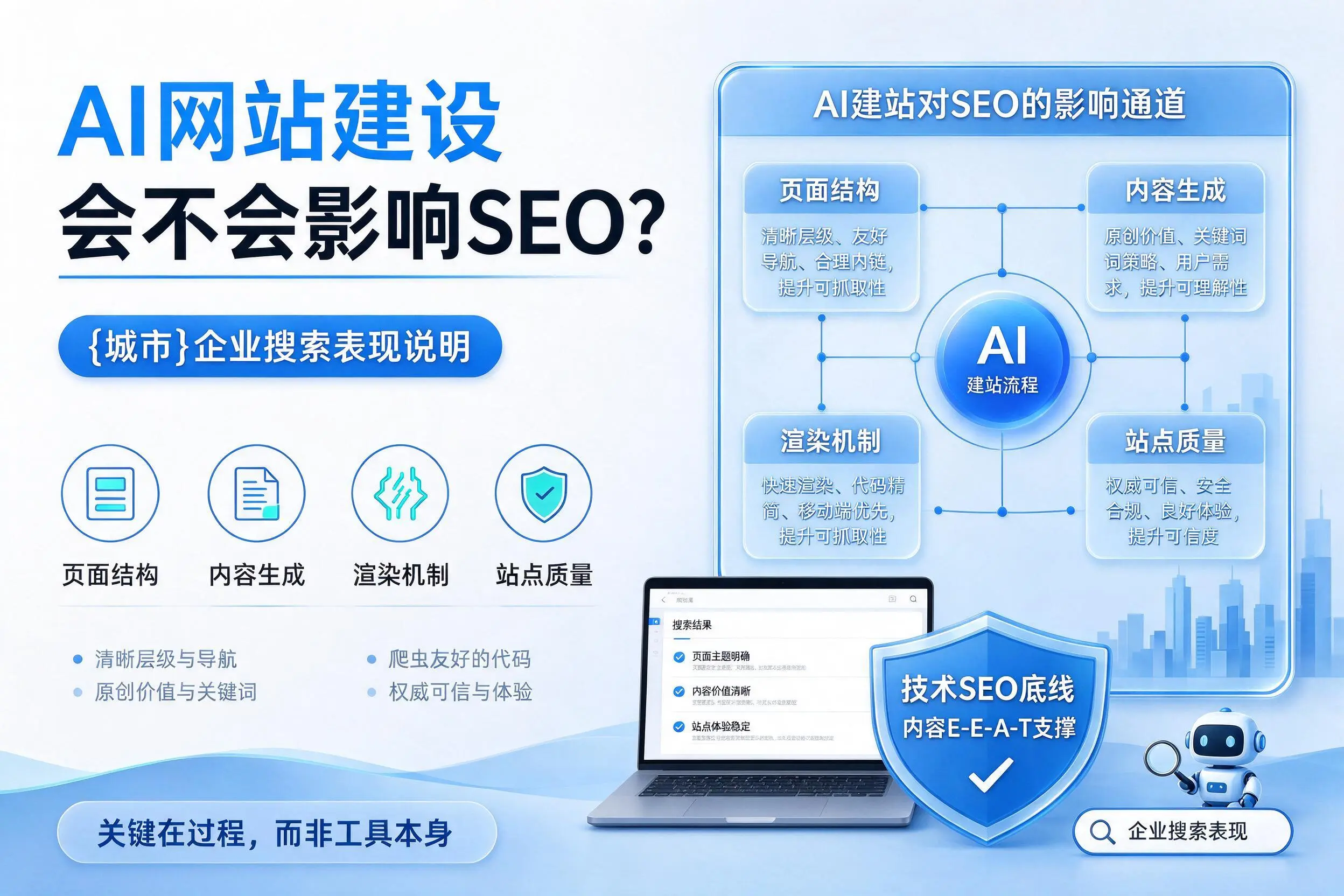 AI网站建设会不会影响SEO?商洛企业搜索表现说明