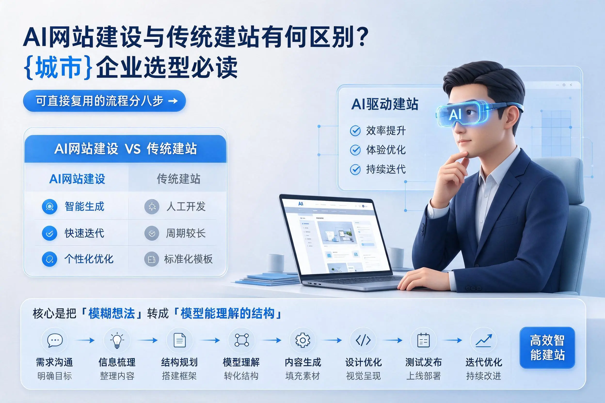 AI网站建设与传统建站有何区别?商洛企业选型必读