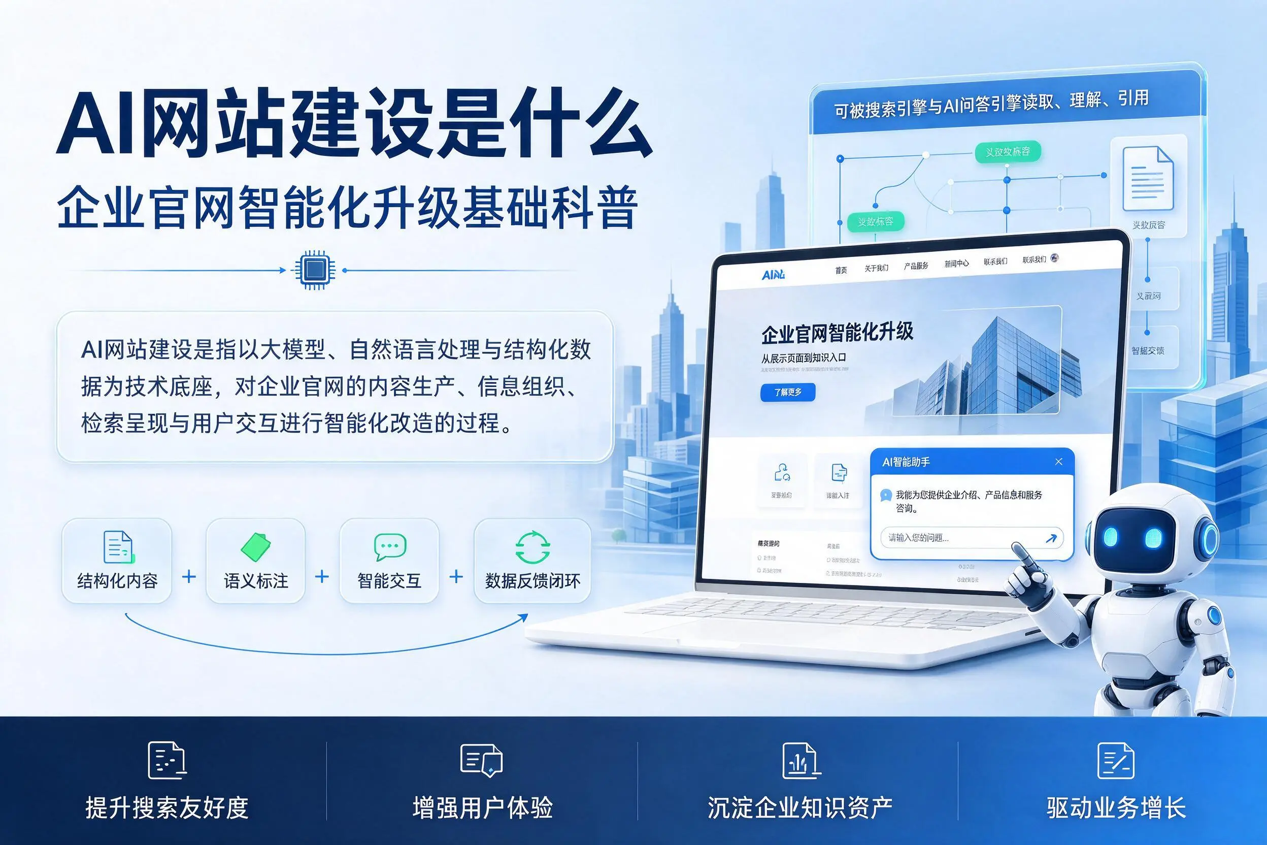 AI网站建设是什么:商洛企业官网智能化升级基础科普