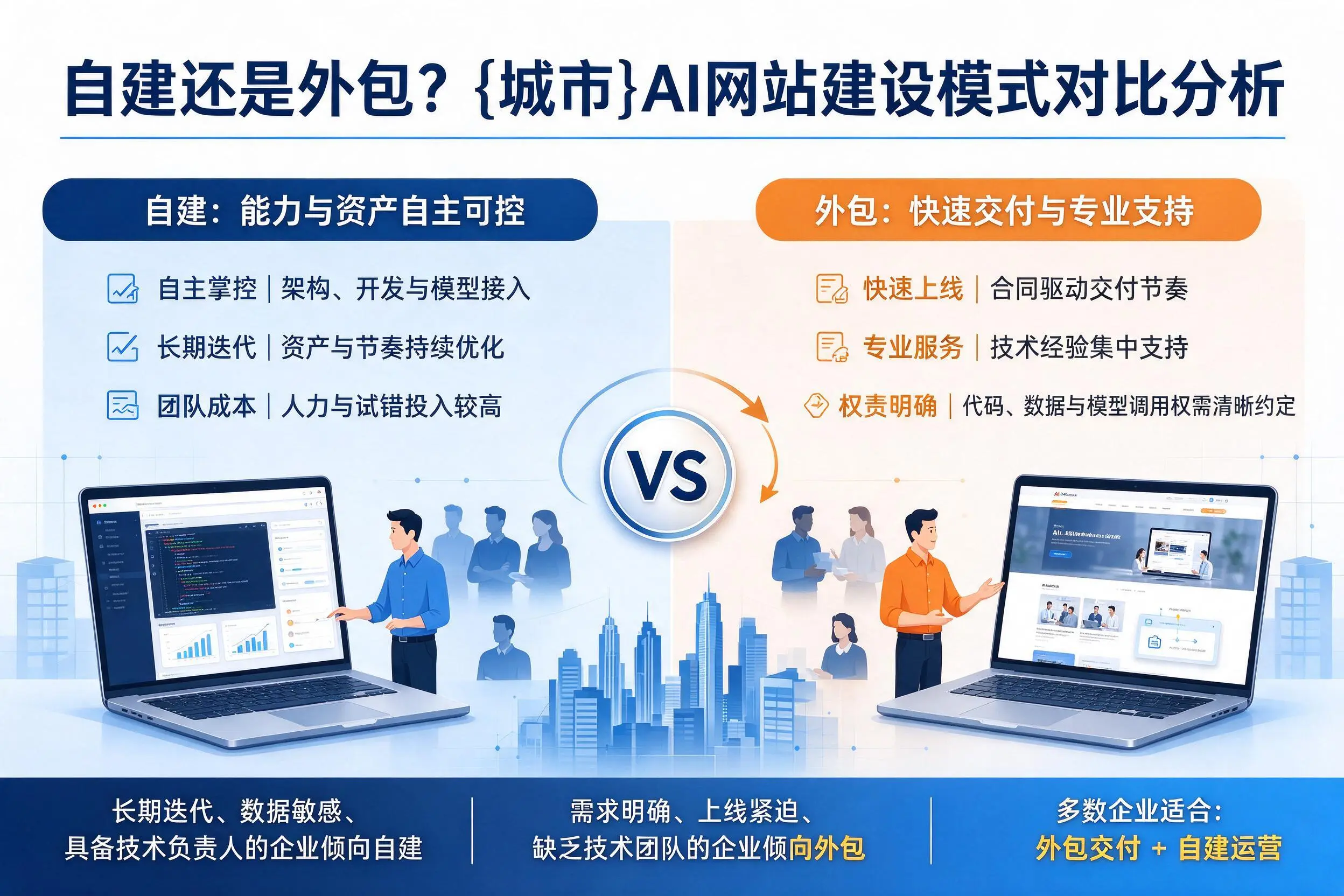 自建还是外包？商洛AI网站建设模式对比分析