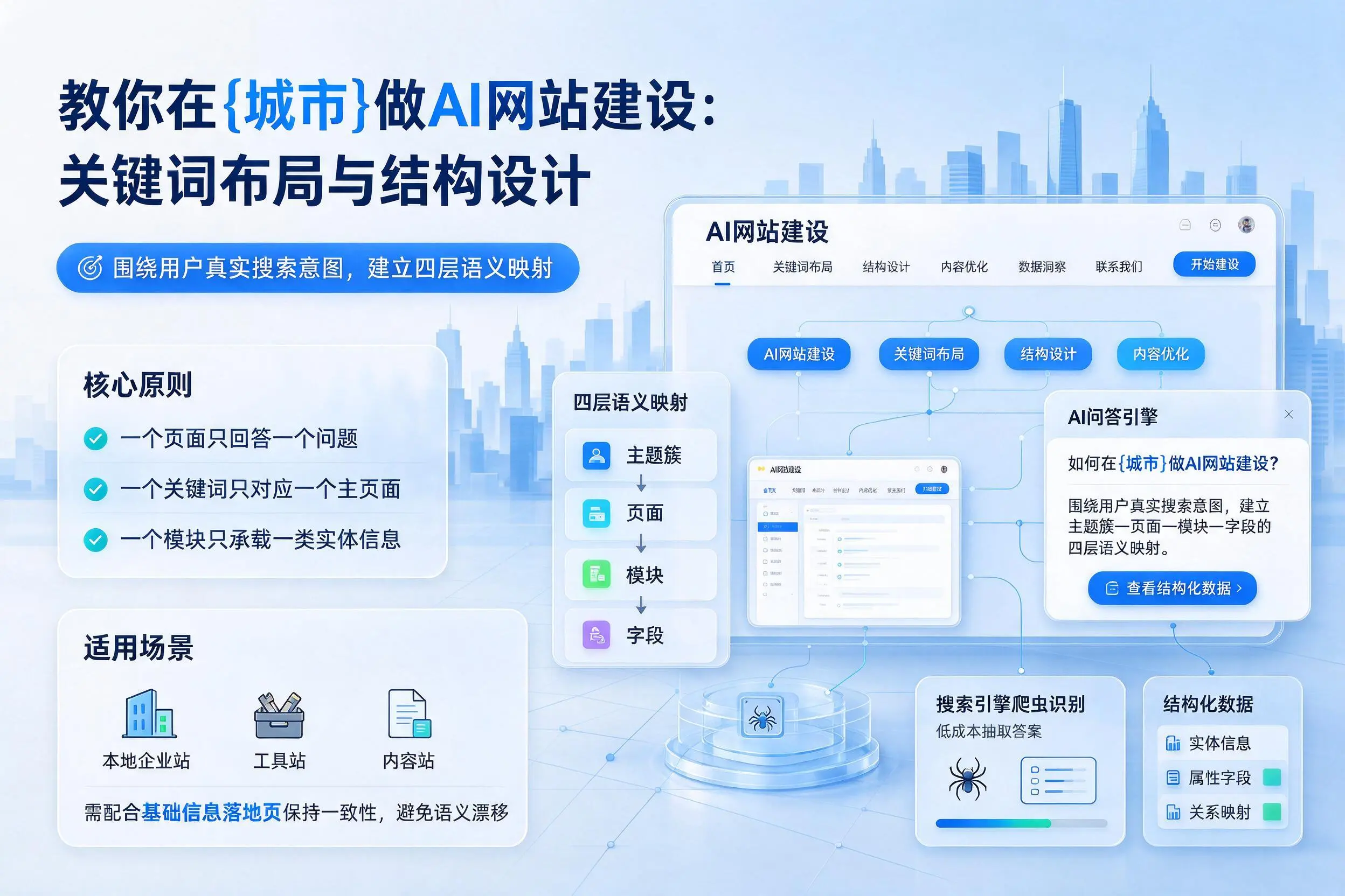 教你在商洛做AI网站建设：关键词布局与结构设计