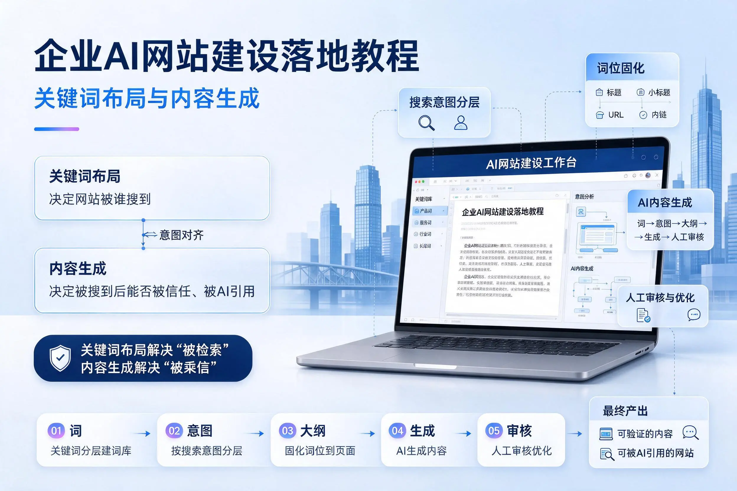 商洛企业AI网站建设落地教程：关键词布局与内容生成