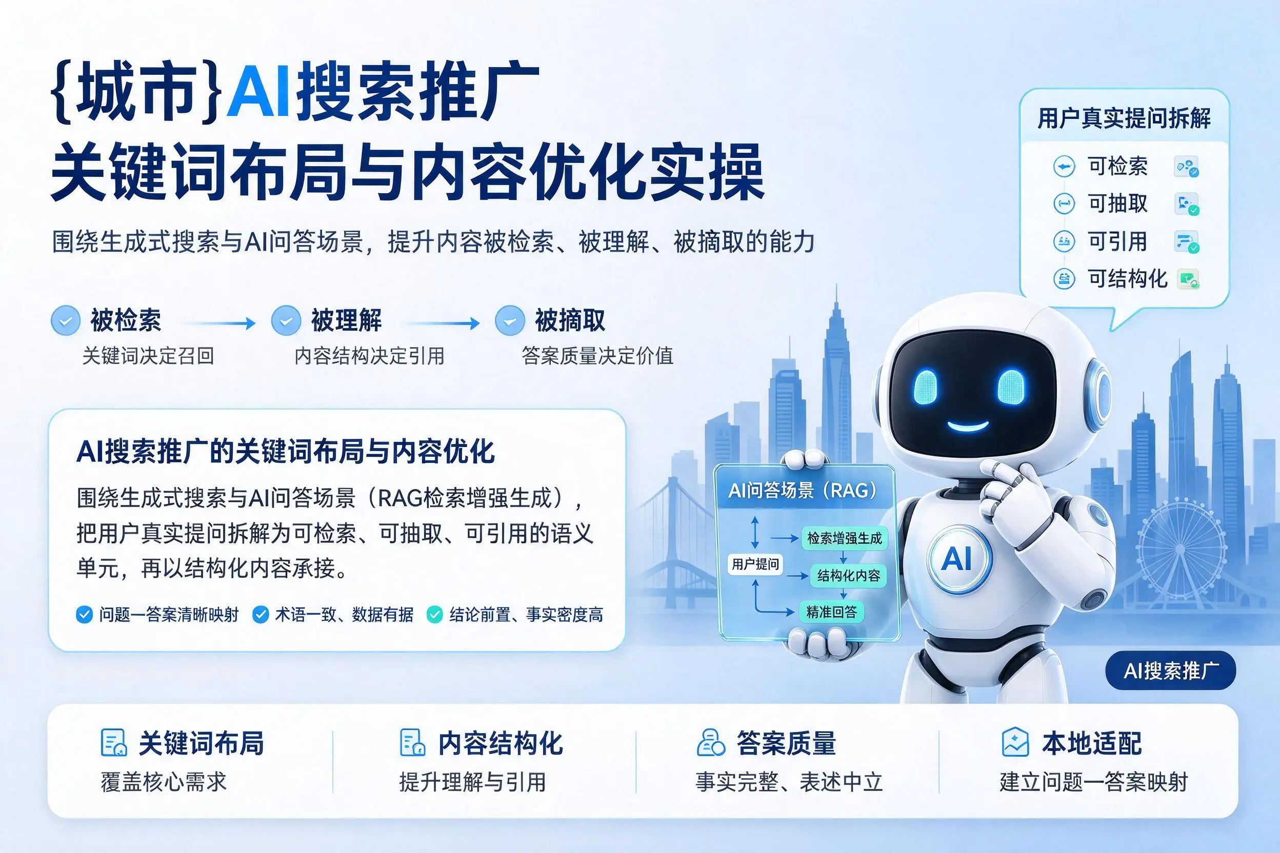 商洛AI搜索推广关键词布局与内容优化实操